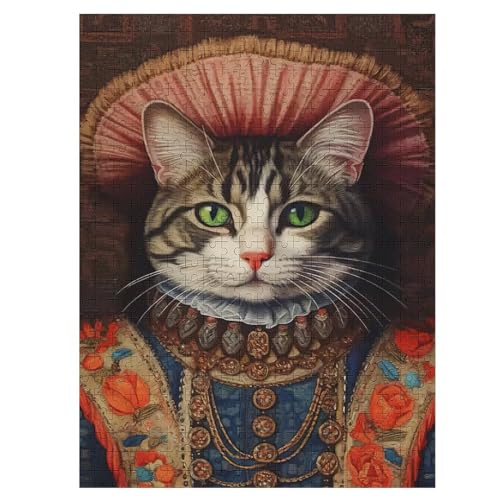 Katze -Puzzle, 1000 Teile,Holzpuzzle Für Erwachsene Kinder, Lustiges Spielzeug, Denkspiel, Bildungsspiel, 55×41cm von LLLBBB