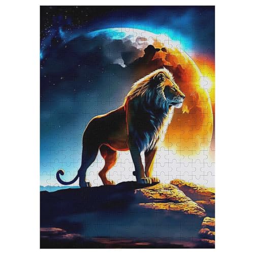 Löwe 300 Teile Puzzles Für Erwachsene, Impossible Puzzle, Geschicklichkeitsspiel Für Die Ganze Familie, Kinder Holzpuzzle 42×30cm Löwe 300 Teile Puzzles Für Erwachsene, Impossible Puzzle, Geschicklichkeitsspiel Für Die Ganze Familie, Kinder Holzpuzzle 42×30cm von LLLBBB