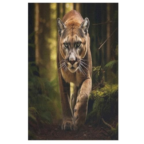 Löwe-Puzzlespiel Aus Holz, 1000 Puzzleteile, Puzzle Für Teenager Und Erwachsene, Kreatives Spielzeug, Puzzles, 78×53cm von LLLBBB