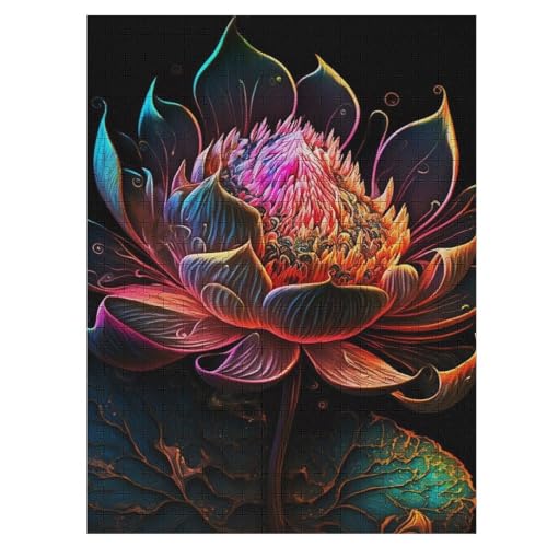 Lotus 1000 Teile Puzzles Für Erwachsene, Impossible Puzzle, Geschicklichkeitsspiel Für Die Ganze Familie, Kinder Holzpuzzle 55×41cm Lotus 1000 Teile Puzzles Für Erwachsene, Impossible Puzzle, Geschicklichkeitsspiel Für Die Ganze Familie, Kinder Holzpuzzle 55×41cm von LLLBBB