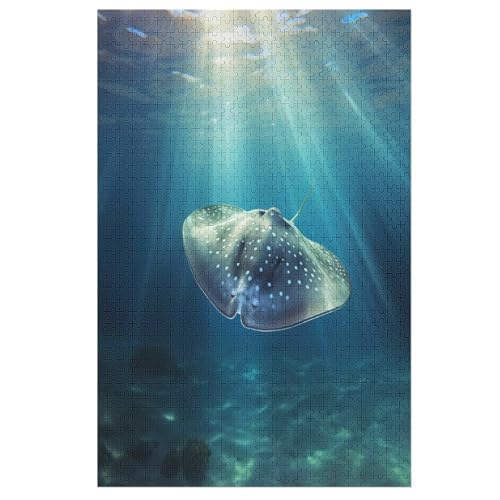 Mantarochen Holzpuzzle 1000 Teile Klassische Puzzles Erwachsene Kinder Puzzle DIY Kit Holzspielzeug Einzigartiges Geschenk 78×53cm Mantarochen Holzpuzzle 1000 Teile Klassische Puzzles Erwachsene Kinder Puzzle DIY Kit Holzspielzeug Einzigartiges Geschenk 78×53cm von LLLBBB