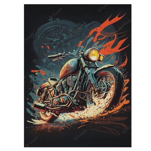 Motorrad Holzpuzzle 1000 Teile, Knobelspiele Für Erwachsene, Teenager, Puzzles Unmögliche - Kinder Puzzle Zimmer Deko 55×41cm Motorrad Holzpuzzle 1000 Teile, Knobelspiele Für Erwachsene, Teenager, Puzzles Unmögliche - Kinder Puzzle Zimmer Deko 55×41cm von LLLBBB