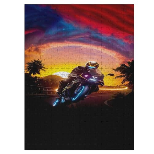 Motorrad Holzpuzzle - 1000 Teiliges Jigsaw Knobelspiel - Puzzle Für Erwachsene & Kinder - Outdoor & Reisespielzeug 55×41cm Motorrad Holzpuzzle - 1000 Teiliges Jigsaw Knobelspiel - Puzzle Für Erwachsene & Kinder - Outdoor & Reisespielzeug 55×41cm von LLLBBB