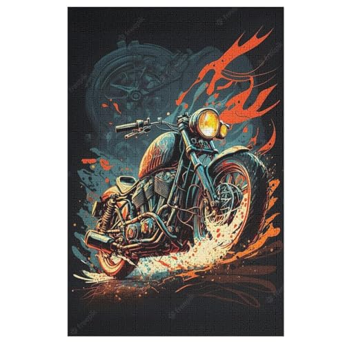 Motorrad Puzzle Für Erwachsene 1000 Teile Premium Recyceltes Brett Zum Lernen, Lernspielzeug, Familienspiele Kinder Holzpuzzle 78×53cm Motorrad Puzzle Für Erwachsene 1000 Teile Premium Recyceltes Brett Zum Lernen, Lernspielzeug, Familienspiele Kinder Holzpuzzle 78×53cm von LLLBBB