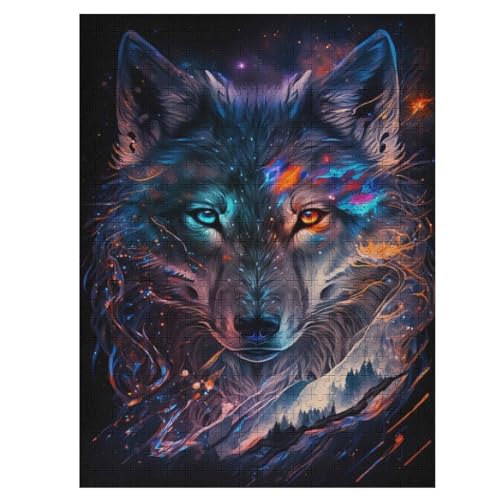 Nebelwolf 500 Teile Premium-Puzzles Für Erwachsene Kinder- Holzpuzzles Spaß Und Lernspiele - Perfekte Puzzle-Geschenke 55×41cm Nebelwolf 500 Teile Premium-Puzzles Für Erwachsene Kinder- Holzpuzzles Spaß Und Lernspiele - Perfekte Puzzle-Geschenke 55×41cm von LLLBBB