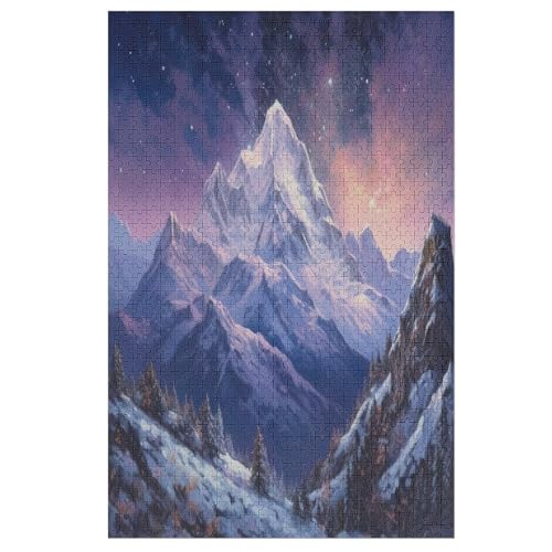 Neue Höhen Holzpuzzle - 1000 Teiliges Jigsaw Knobelspiel - Puzzle Für Erwachsene & Kinder - Outdoor & Reisespielzeug 78×53cm von LLLBBB