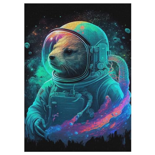 Otter Astronaut Holzpuzzle Für Erwachsene Teenager Stress Abbauen Familien-Puzzlespiel Poster 1000-teiliges Puzzle Kinder Lernspiel 42×30cm Otter Astronaut Holzpuzzle Für Erwachsene Teenager Stress Abbauen Familien-Puzzlespiel Poster 1000-teiliges Puzzle Kinder Lernspiel 42×30cm von LLLBBB