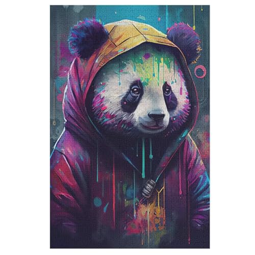 Panda Puzzle 1000 Teile, Holzpuzzle Herausforderndes Geschicklichkeitsspiel Für Die Ganze Familie, Kinder Erwachsenenpuzzle Ab 12 Jahren 78×53cm Panda Puzzle 1000 Teile, Holzpuzzle Herausforderndes Geschicklichkeitsspiel Für Die Ganze Familie, Kinder Erwachsenenpuzzle Ab 12 Jahren 78×53cm von LLLBBB