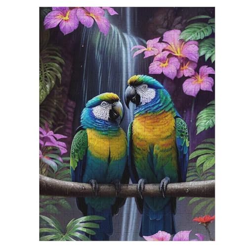 Papagei Puzzle Für Erwachsene,500-teiliges Puzzles, Für Kinder,Holzpuzzle,Lernspielzeug, 55×41cm Papagei Puzzle Für Erwachsene,500-teiliges Puzzles, Für Kinder,Holzpuzzle,Lernspielzeug, 55×41cm von LLLBBB
