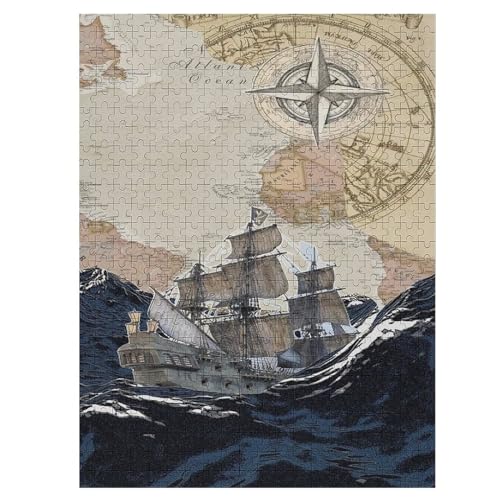Piratenschiff,Boat 1000 Teile Puzzles Für Erwachsene, Impossible Puzzle, Geschicklichkeitsspiel Für Die Ganze Familie, Kinder Holzpuzzle 55×41cm Piratenschiff,Boat 1000 Teile Puzzles Für Erwachsene, Impossible Puzzle, Geschicklichkeitsspiel Für Die Ganze Familie, Kinder Holzpuzzle 55×41cm von LLLBBB