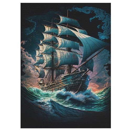 Piratenschiff,Boat Holzpuzzle - 1000 Teiliges Jigsaw Knobelspiel - Puzzle Für Erwachsene & Kinder - Outdoor & Reisespielzeug 42×30cm Piratenschiff,Boat Holzpuzzle - 1000 Teiliges Jigsaw Knobelspiel - Puzzle Für Erwachsene & Kinder - Outdoor & Reisespielzeug 42×30cm von LLLBBB