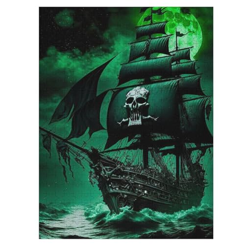Piratenschiff,Boat Puzzle 1000 Teile, Holzpuzzle Für Erwachsene Kinder, Impossible Puzzles, Geschicklichkeitsspiel Für Die Ganze Familie 55×41cm Piratenschiff,Boat Puzzle 1000 Teile, Holzpuzzle Für Erwachsene Kinder, Impossible Puzzles, Geschicklichkeitsspiel Für Die Ganze Familie 55×41cm von LLLBBB