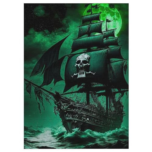 Piratenschiff,Boat Puzzle Für Erwachsene,1000-teiliges Puzzles, Für Kinder,Holzpuzzle,Lernspielzeug, 42×30cm Piratenschiff,Boat Puzzle Für Erwachsene,1000-teiliges Puzzles, Für Kinder,Holzpuzzle,Lernspielzeug, 42×30cm von LLLBBB
