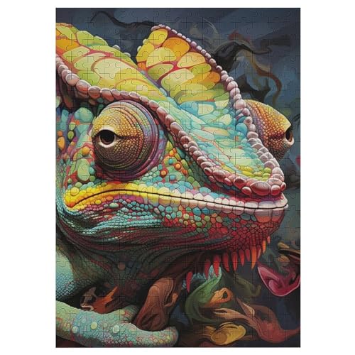 Puzzle 1000 Teile Chamäleon Holzpuzzle Für Erwachsene Lernspiel Herausforderungsspielzeug The Puzzles Für Erwachsene Kinder 42×30cm Puzzle 1000 Teile Chamäleon Holzpuzzle Für Erwachsene Lernspiel Herausforderungsspielzeug The Puzzles Für Erwachsene Kinder 42×30cm von LLLBBB