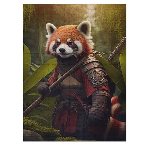 Puzzle 500 Teile Panda Holzpuzzle Für Erwachsene Lernspiel Herausforderungsspielzeug The Puzzles Für Erwachsene Kinder 55×41cm von LLLBBB