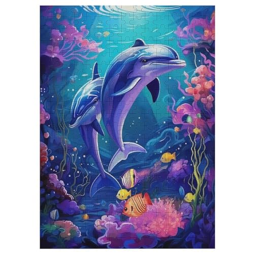 Puzzle Delphin, 1000 Puzzleteile Für Kinder, Holzpuzzles, Geeignet Für Erwachsene Lernspiel, 42×30cm Puzzle Delphin, 1000 Puzzleteile Für Kinder, Holzpuzzles, Geeignet Für Erwachsene Lernspiel, 42×30cm von LLLBBB
