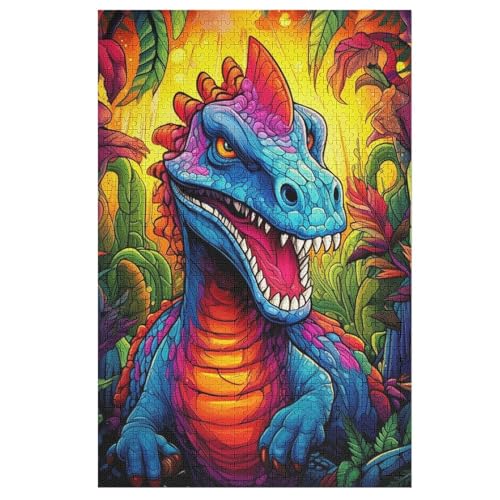 Puzzle Dinosaurier, 1000 Puzzleteile Für Kinder, Holzpuzzles, Geeignet Für Erwachsene Lernspiel, 78×53cm von LLLBBB