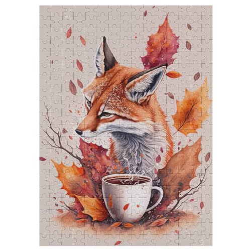 Puzzle Fuchs, 300 Puzzleteile Für Kinder, Holzpuzzles, Geeignet Für Erwachsene Lernspiel, 42×30cm von LLLBBB