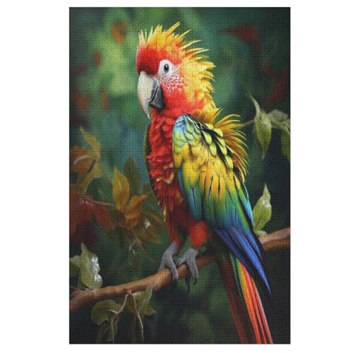 Puzzle Für Kinder, Papagei -Puzzles Für Erwachsene, 1000-teiliges Holzpuzzle Für Jugendliche, Tolles 78×53cm Puzzle Für Kinder, Papagei -Puzzles Für Erwachsene, 1000-teiliges Holzpuzzle Für Jugendliche, Tolles 78×53cm von LLLBBB