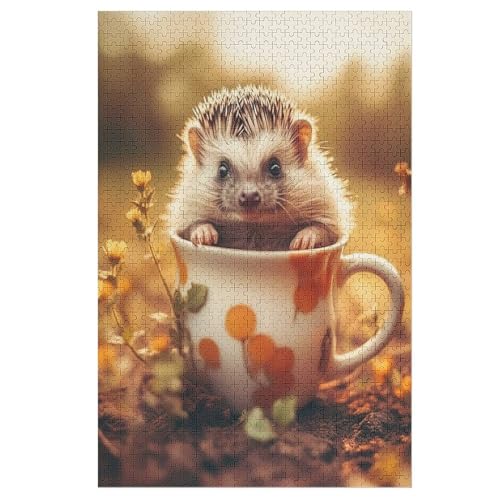 Puzzle Igel, 1000 Puzzleteile Für Kinder, Holzpuzzles, Geeignet Für Erwachsene Lernspiel, 78×53cm Puzzle Igel, 1000 Puzzleteile Für Kinder, Holzpuzzles, Geeignet Für Erwachsene Lernspiel, 78×53cm von LLLBBB