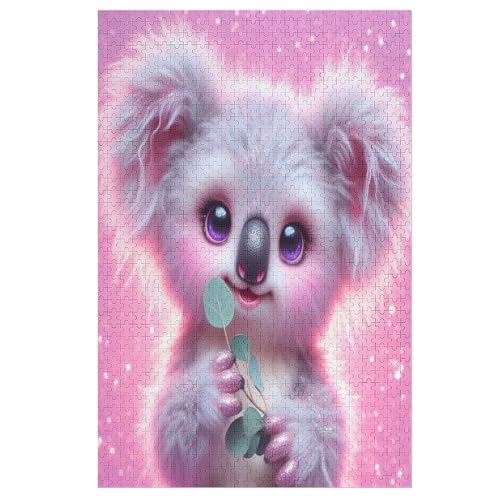 Puzzle Koala, 1000 Puzzleteile Für Kinder, Holzpuzzles, Geeignet Für Erwachsene Lernspiel, 78×53cm von LLLBBB