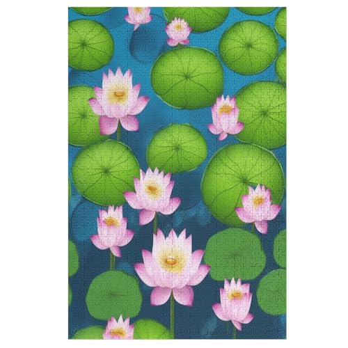 Puzzle Lotus, 1000 Puzzleteile Für Kinder, Holzpuzzles, Geeignet Für Erwachsene Lernspiel, 78×53cm Puzzle Lotus, 1000 Puzzleteile Für Kinder, Holzpuzzles, Geeignet Für Erwachsene Lernspiel, 78×53cm von LLLBBB