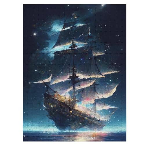Puzzle Piratenschiff,Boat, 500 Puzzleteile Für Kinder, Holzpuzzles, Geeignet Für Erwachsene Lernspiel, 55×41cm Puzzle Piratenschiff,Boat, 500 Puzzleteile Für Kinder, Holzpuzzles, Geeignet Für Erwachsene Lernspiel, 55×41cm von LLLBBB