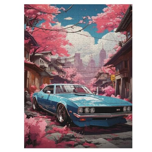 Puzzle Sportwagen, 500 Puzzleteile Für Kinder, Holzpuzzles, Geeignet Für Erwachsene Lernspiel, 55×41cm von LLLBBB