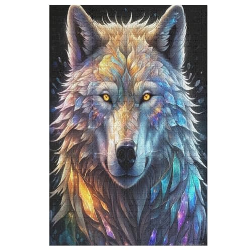 Puzzle Wolf, 1000 Puzzleteile Für Kinder, Holzpuzzles, Geeignet Für Erwachsene Lernspiel, 78×53cm Puzzle Wolf, 1000 Puzzleteile Für Kinder, Holzpuzzles, Geeignet Für Erwachsene Lernspiel, 78×53cm von LLLBBB