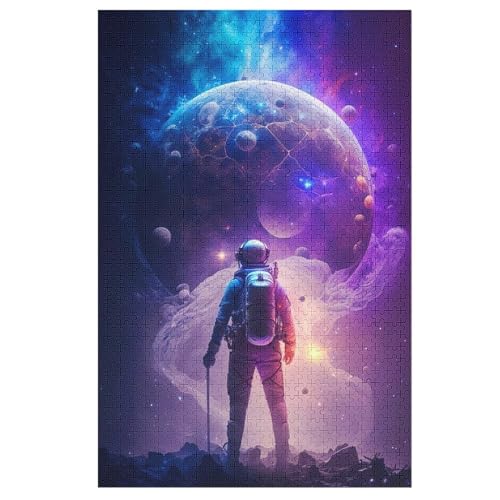 Puzzles Astronaut, 1000 Teile, Puzzle Aus Holz Für Erwachsene Und Kinder Ab 12 Jahren, Lernspielzeug 78×53cm Puzzles Astronaut, 1000 Teile, Puzzle Aus Holz Für Erwachsene Und Kinder Ab 12 Jahren, Lernspielzeug 78×53cm von LLLBBB