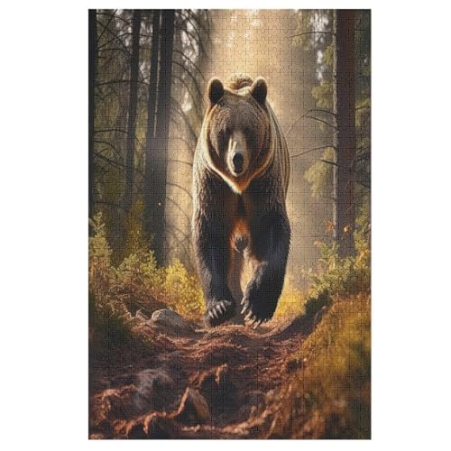 Puzzles Bär, 1000 Teile, Puzzle Aus Holz Für Erwachsene Und Kinder Ab 12 Jahren, Lernspielzeug 78×53cm Puzzles Bär, 1000 Teile, Puzzle Aus Holz Für Erwachsene Und Kinder Ab 12 Jahren, Lernspielzeug 78×53cm von LLLBBB
