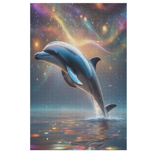 Puzzles Delphin, 1000 Teile, Puzzle Aus Holz Für Erwachsene Und Kinder Ab 12 Jahren, Lernspielzeug 78×53cm Puzzles Delphin, 1000 Teile, Puzzle Aus Holz Für Erwachsene Und Kinder Ab 12 Jahren, Lernspielzeug 78×53cm von LLLBBB