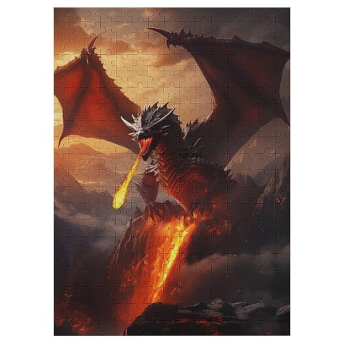Puzzles Drache, 1000 Teile, Puzzle Aus Holz Für Erwachsene Und Kinder Ab 12 Jahren, Lernspielzeug 42×30cm Puzzles Drache, 1000 Teile, Puzzle Aus Holz Für Erwachsene Und Kinder Ab 12 Jahren, Lernspielzeug 42×30cm von LLLBBB