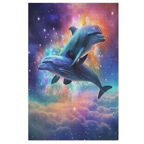Puzzles Für Erwachsene, 1000 Teile, Delphin, Kreative Holzpuzzles, Praktisches Spiel, Familiendekoration 78×53cm Puzzles Für Erwachsene, 1000 Teile, Delphin, Kreative Holzpuzzles, Praktisches Spiel, Familiendekoration 78×53cm von LLLBBB