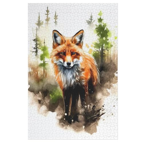 Puzzles Für Erwachsene, 1000 Teile, Fuchs, Kreative Holzpuzzles, Praktisches Spiel, Familiendekoration 78×53cm Puzzles Für Erwachsene, 1000 Teile, Fuchs, Kreative Holzpuzzles, Praktisches Spiel, Familiendekoration 78×53cm von LLLBBB