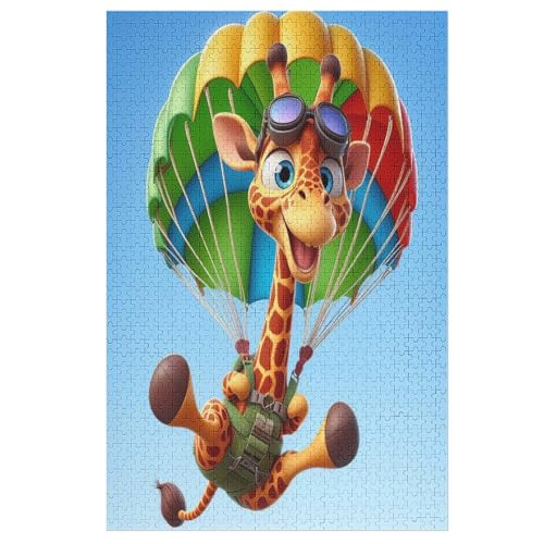 Puzzles Für Erwachsene, 1000 Teile, Giraffe, Kreative Holzpuzzles, Praktisches Spiel, Familiendekoration 78×53cm Puzzles Für Erwachsene, 1000 Teile, Giraffe, Kreative Holzpuzzles, Praktisches Spiel, Familiendekoration 78×53cm von LLLBBB