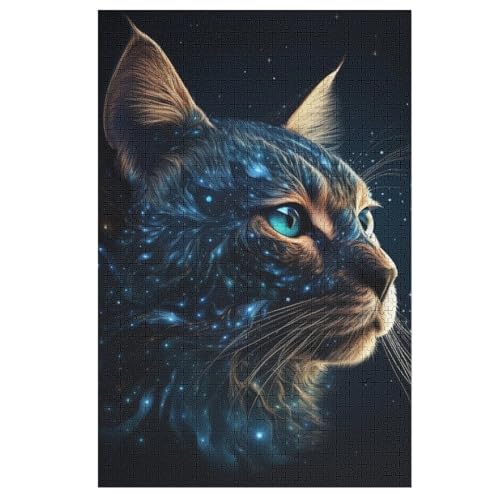 Puzzles Für Erwachsene, 1000 Teile, Katze, Kreative Holzpuzzles, Praktisches Spiel, Familiendekoration 78×53cm Puzzles Für Erwachsene, 1000 Teile, Katze, Kreative Holzpuzzles, Praktisches Spiel, Familiendekoration 78×53cm von LLLBBB