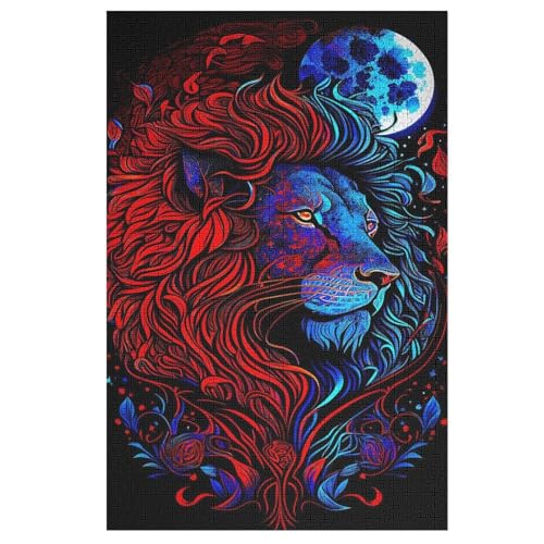Puzzles Für Erwachsene, 1000 Teile, Löwe, Kreative Holzpuzzles, Praktisches Spiel, Familiendekoration 78×53cm Puzzles Für Erwachsene, 1000 Teile, Löwe, Kreative Holzpuzzles, Praktisches Spiel, Familiendekoration 78×53cm von LLLBBB