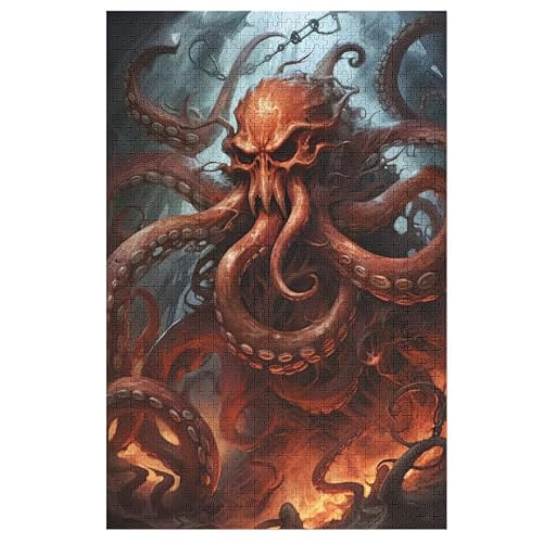 Puzzles Für Erwachsene, 1000 Teile, Oktopus, Kreative Holzpuzzles, Praktisches Spiel, Familiendekoration 78×53cm Puzzles Für Erwachsene, 1000 Teile, Oktopus, Kreative Holzpuzzles, Praktisches Spiel, Familiendekoration 78×53cm von LLLBBB