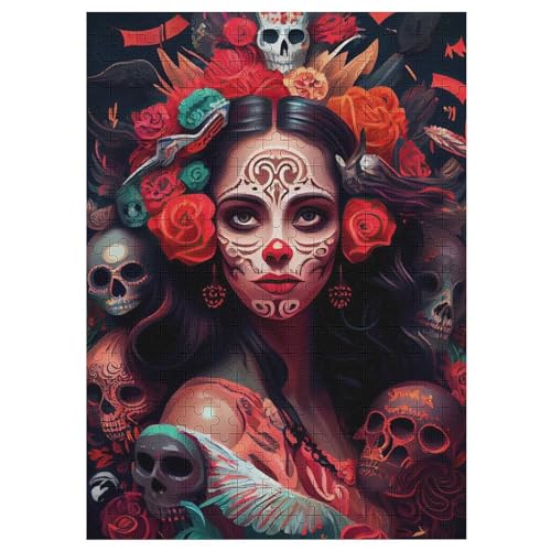 Puzzles Für Erwachsene, 1000 Teile, Tag der Toten, Kreative Holzpuzzles, Praktisches Spiel, Familiendekoration 42×30cm Puzzles Für Erwachsene, 1000 Teile, Tag der Toten, Kreative Holzpuzzles, Praktisches Spiel, Familiendekoration 42×30cm von LLLBBB