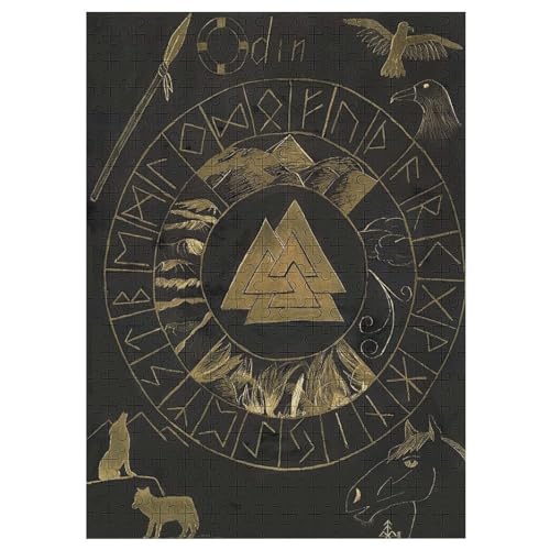 Puzzles Für Erwachsene, 1000 Teile, Wikingermythos, Kreative Holzpuzzles, Praktisches Spiel, Familiendekoration 42×30cm Puzzles Für Erwachsene, 1000 Teile, Wikingermythos, Kreative Holzpuzzles, Praktisches Spiel, Familiendekoration 42×30cm von LLLBBB