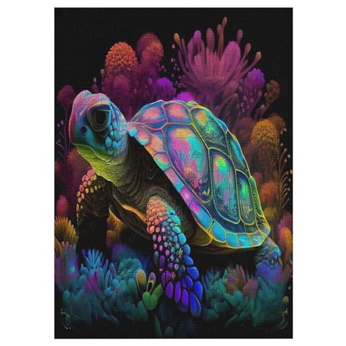 Puzzles Für Erwachsene, 300 Teile, Cute Schildkröte, Kreative Holzpuzzles, Praktisches Spiel, Familiendekoration 42×30cm Puzzles Für Erwachsene, 300 Teile, Cute Schildkröte, Kreative Holzpuzzles, Praktisches Spiel, Familiendekoration 42×30cm von LLLBBB