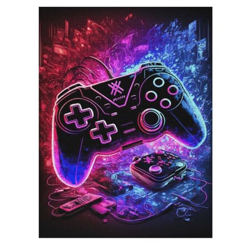 Puzzles Für Erwachsene, 500 Teile, Gamepad, Kreative Holzpuzzles, Praktisches Spiel, Familiendekoration 55×41cm Puzzles Für Erwachsene, 500 Teile, Gamepad, Kreative Holzpuzzles, Praktisches Spiel, Familiendekoration 55×41cm von LLLBBB
