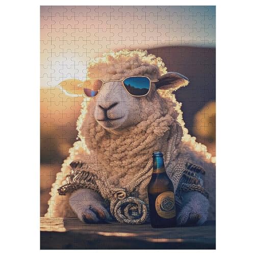 Puzzles Für Erwachsene, Alpaka Puzzle, 1000 Teile, Kreatives, Geistiges Spielzeug, Kinder, Montagespiele 42×30cm von LLLBBB