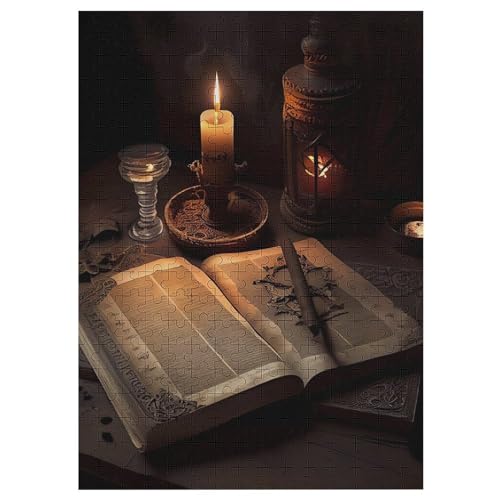 Puzzles Für Erwachsene, Buch Puzzle, 1000 Teile, Kreatives, Geistiges Spielzeug, Kinder, Montagespiele 42×30cm von LLLBBB