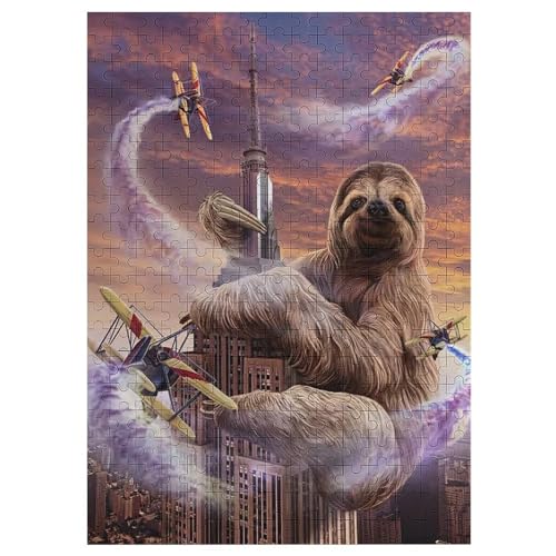 Puzzles Für Erwachsene, Faultier Puzzle, 300 Teile, Kreatives, Geistiges Spielzeug, Kinder, Montagespiele 42×30cm Puzzles Für Erwachsene, Faultier Puzzle, 300 Teile, Kreatives, Geistiges Spielzeug, Kinder, Montagespiele 42×30cm von LLLBBB