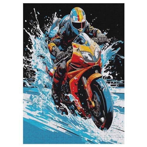 Puzzles Für Erwachsene, Motorrad Puzzle, 1000 Teile, Kreatives, Geistiges Spielzeug, Kinder, Montagespiele 42×30cm von LLLBBB
