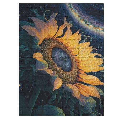 Puzzles Für Erwachsene, Sonnenblumen-Universum Puzzle, 500 Teile, Kreatives, Geistiges Spielzeug, Kinder, Montagespiele 55×41cm Puzzles Für Erwachsene, Sonnenblumen-Universum Puzzle, 500 Teile, Kreatives, Geistiges Spielzeug, Kinder, Montagespiele 55×41cm von LLLBBB