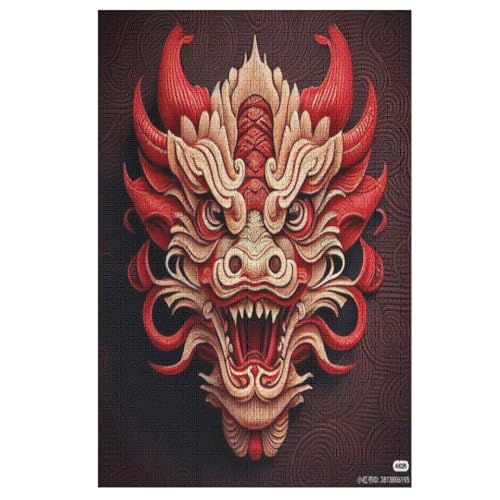 Puzzles Für Erwachsene Drache,1000-teilige Puzzle Für Kinder Ab 12 Jahren, Holzpuzzles Für Die Heimdekoration, 78×53cm Puzzles Für Erwachsene Drache,1000-teilige Puzzle Für Kinder Ab 12 Jahren, Holzpuzzles Für Die Heimdekoration, 78×53cm von LLLBBB
