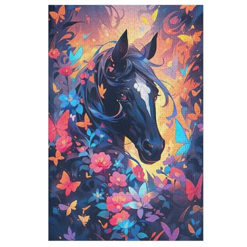 Puzzles Für Erwachsene Horse,1000-teilige Puzzle Für Kinder Ab 12 Jahren, Holzpuzzles Für Die Heimdekoration, 78×53cm Puzzles Für Erwachsene Horse,1000-teilige Puzzle Für Kinder Ab 12 Jahren, Holzpuzzles Für Die Heimdekoration, 78×53cm von LLLBBB